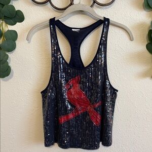 Y2K PINK Victoria’s Secret St. Louis Cardinals Sequined Tank Top✨